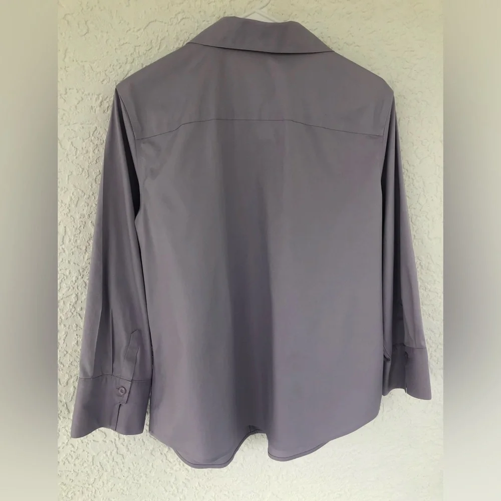 Chico's Light Purple Collared Blouse - Picture 2 of 3